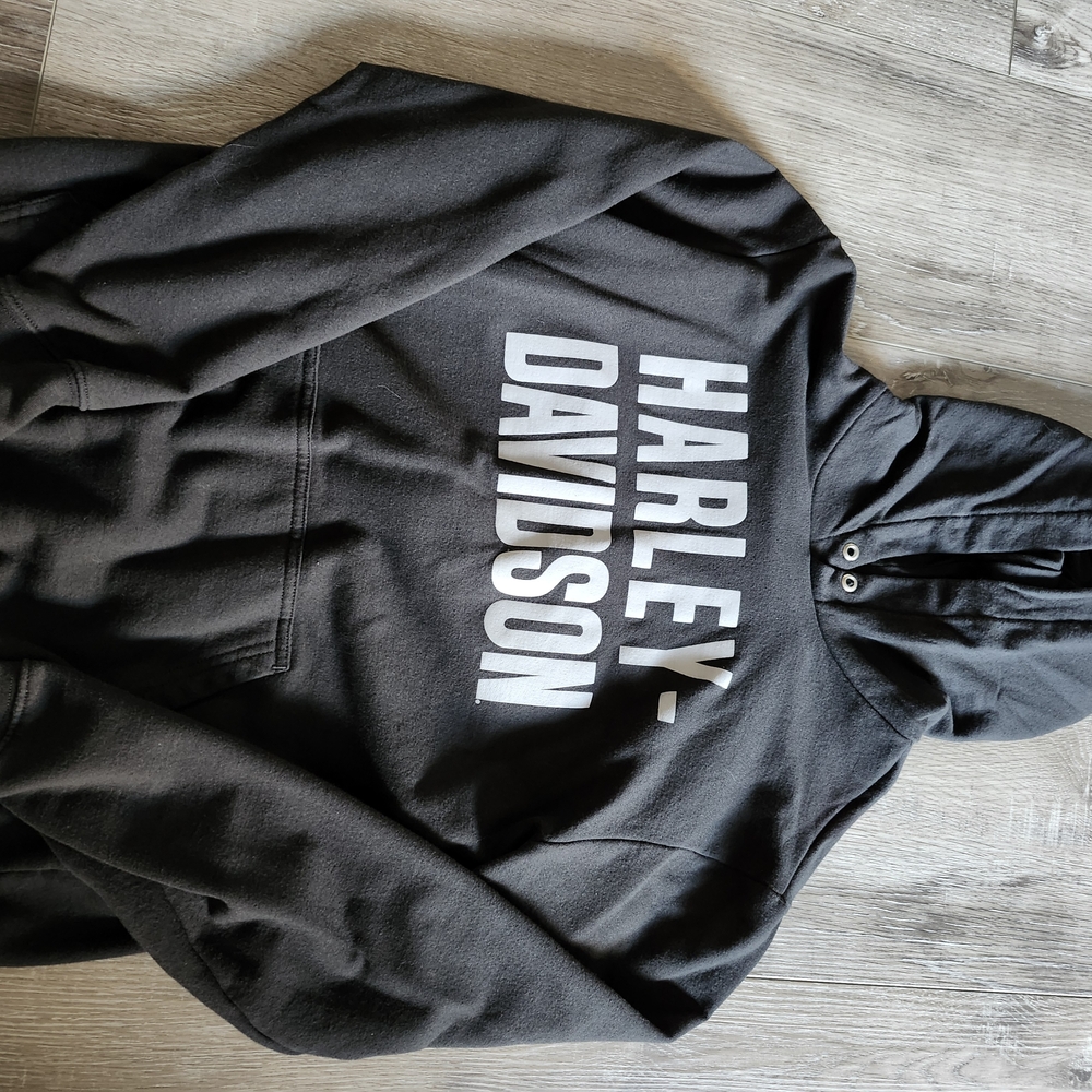 Harley-Davidson Charcoal Gray Hoodie for Men/Ladies